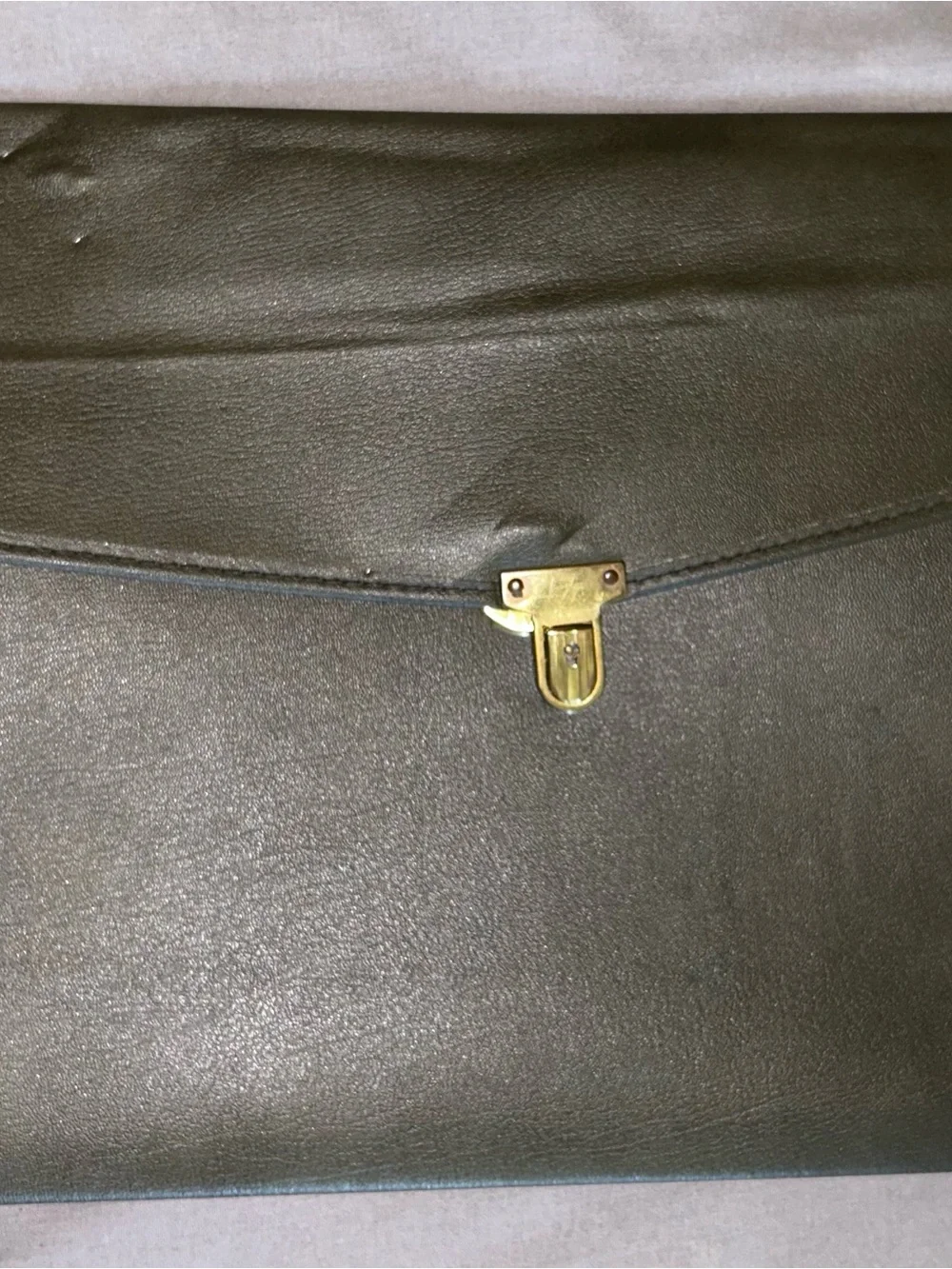 Rare Vintage SoftoneTufide Green Color Briefcase